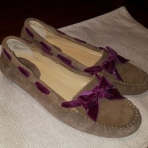 ME TOO Velvet Bow Suede Loafer